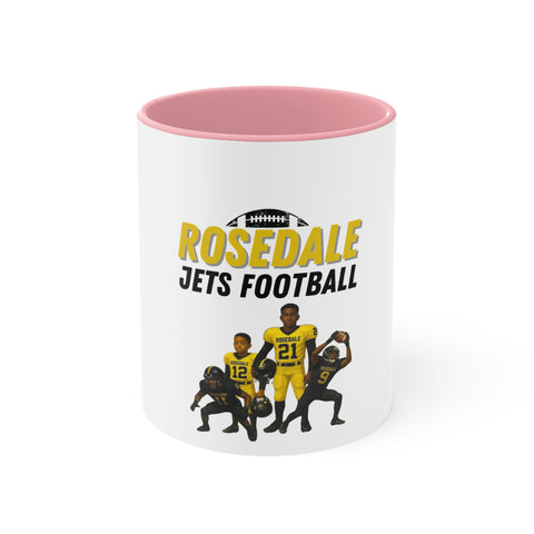 Rosedale Jets Football Accent Mug